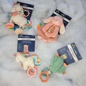 Itzy Ritzy Bunny Cactus Unicorn Baby Toy Set , Itzy Lovey™ Plush, Ritzy Jingle™